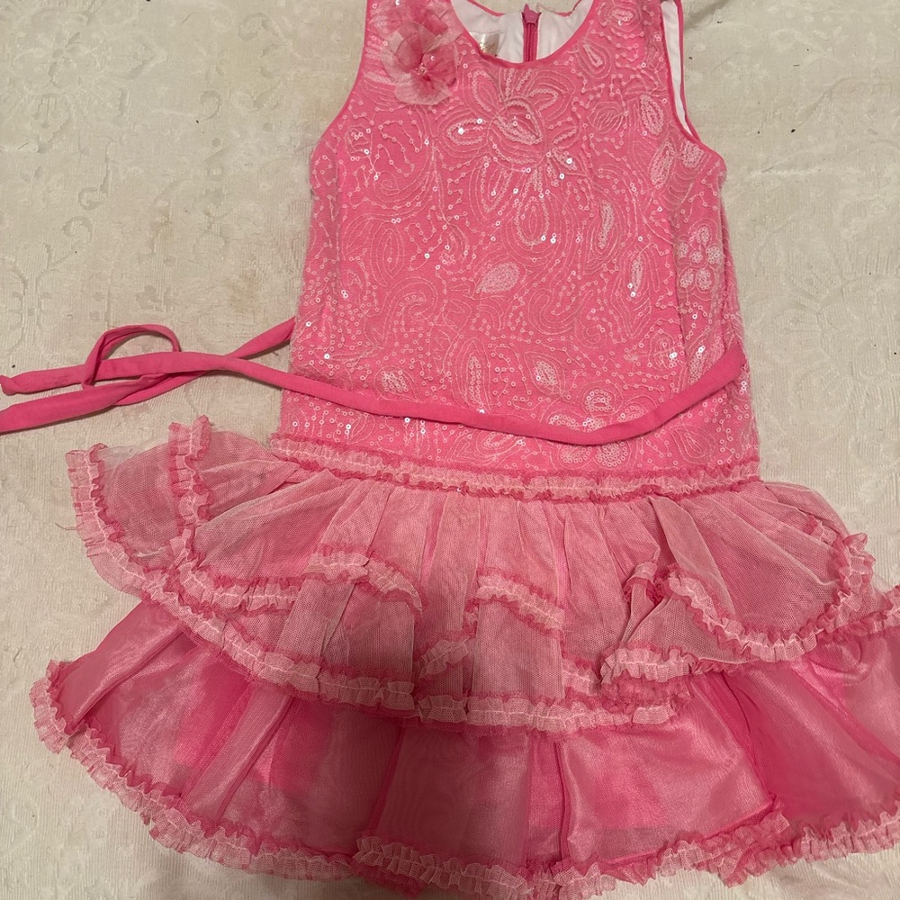 Isobella & Chloe Sparkling Pink Dance Costume